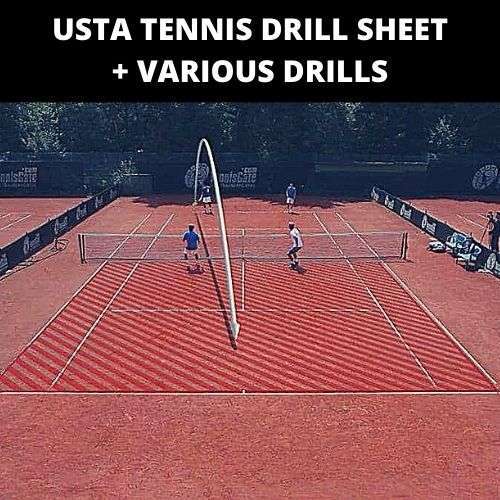 Tennis Drill Sheet + Various Drills Ebook