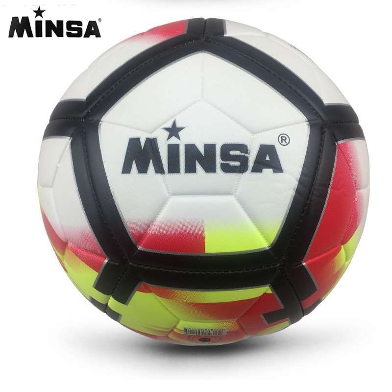 2018 New Brand MINSA High Quality A Standard Soccer Ball PU Soccer Ball Training Balls Football