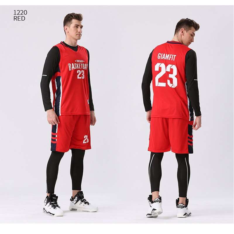2 4PCS Set Winter Basketball Jersey With Compression Tights Mens Sports Tights Sports Jerseys Basketball Shirt Fitness