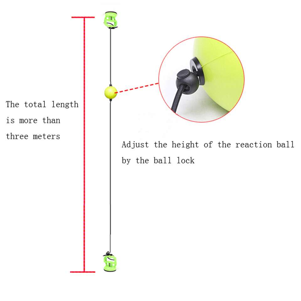 Hot sale High quality 2019 New Boxing Punch Exercise Fight Ball React Reflex Ball Portable Fitness 5