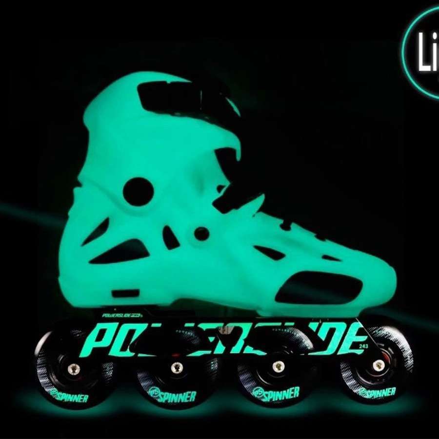 Original 2018 Powerslide Imperial Florescent Light Professional Slalom Inline Skates Roller Free Skating Shoes Sliding Patines 2