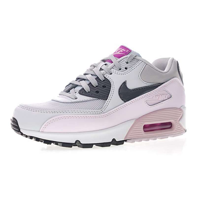 Original Authentic Nike Air Max 90 Women s Running Shoes Sports Outdoor Sneakers Shock Absorbing Lightweight 1