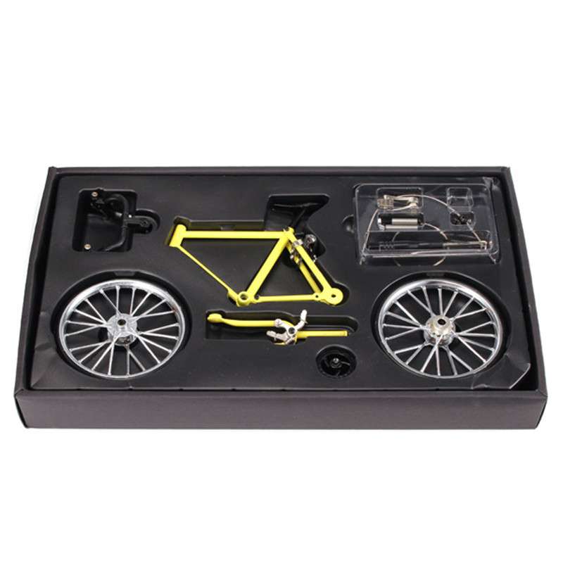 DIY Mini Bike Model Simulation Alloy Mountain Road Bicycle Set Decoration Gift Model Toys For Childern 5