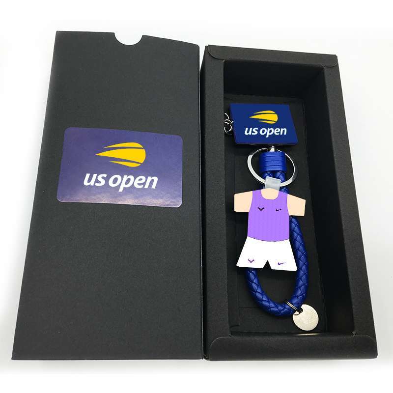 Limited Edition Rafael Nadal 2019 US Open 19 Crown Jersey Tennis Keychain