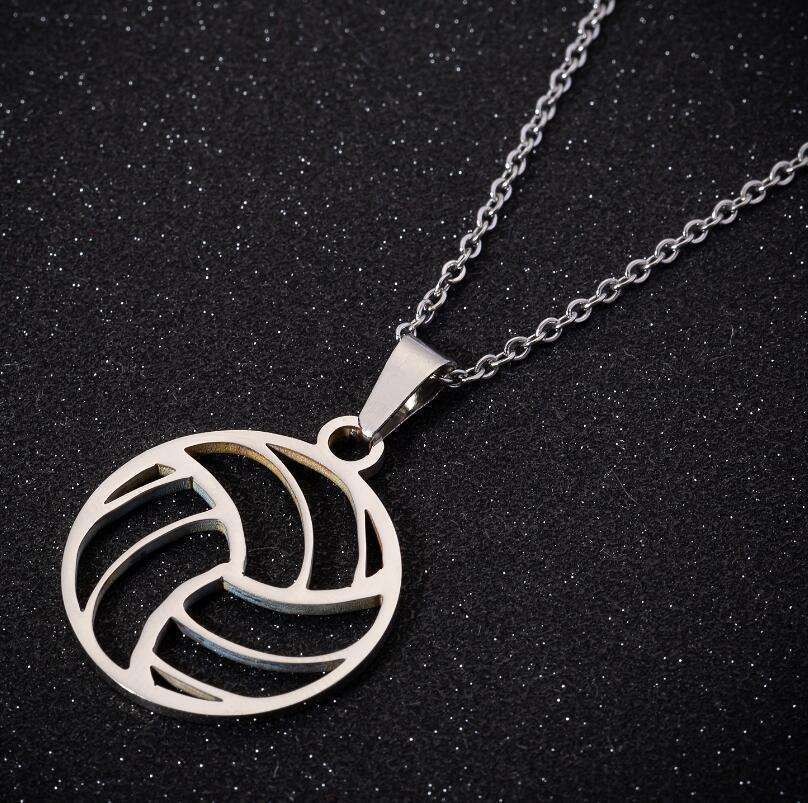 Volleyball Pendant Necklace