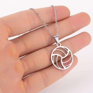 Volleyball Pendant Necklace