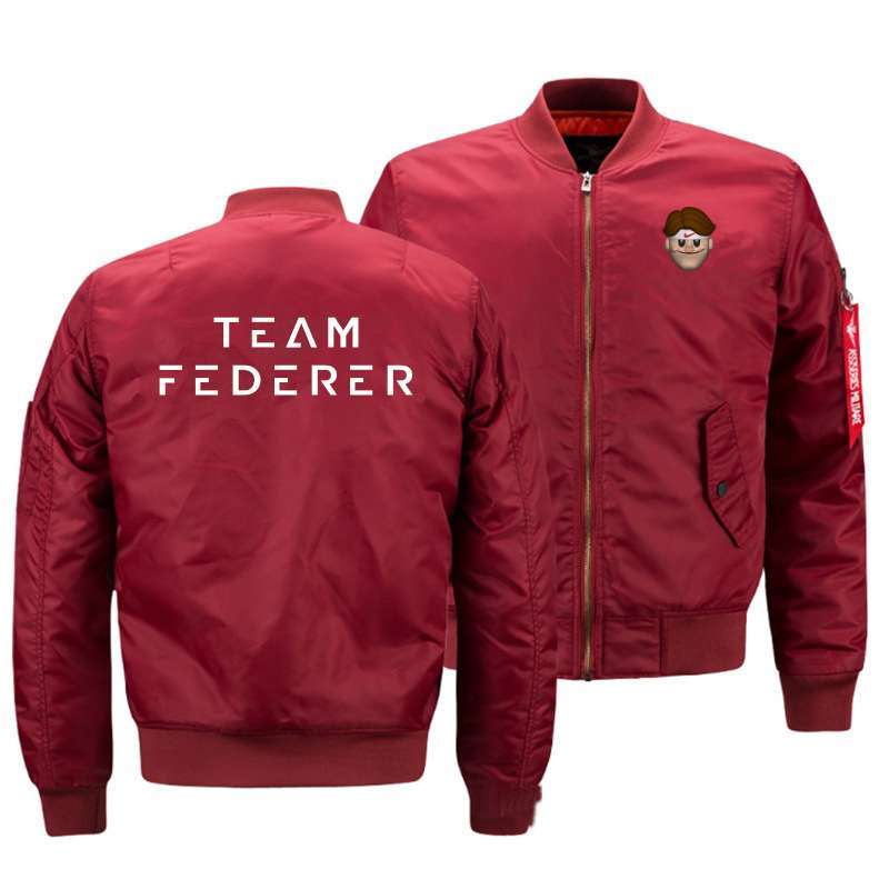 Team Federer Emoji Winter Warm Pilot jackets
