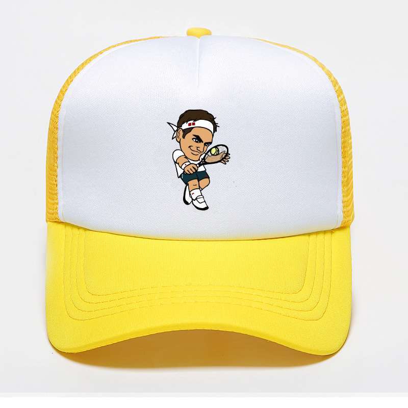 Federer Cartoon Baseball Caps