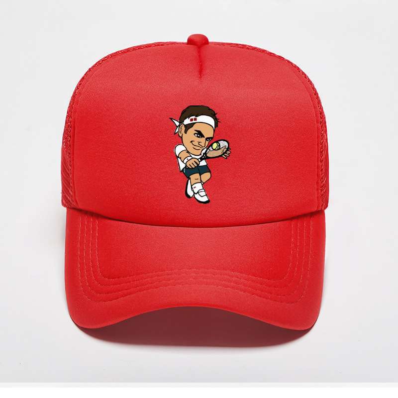 Federer Cartoon Baseball Caps