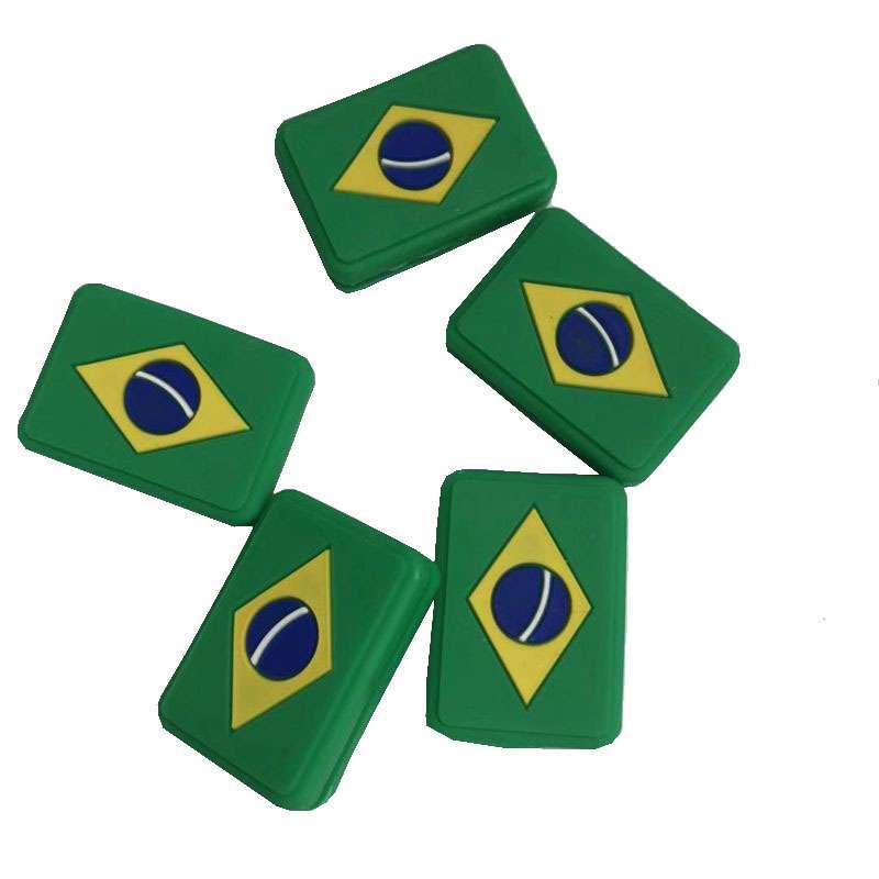 Brazil Flag Tennis Racket Shock Absorbers