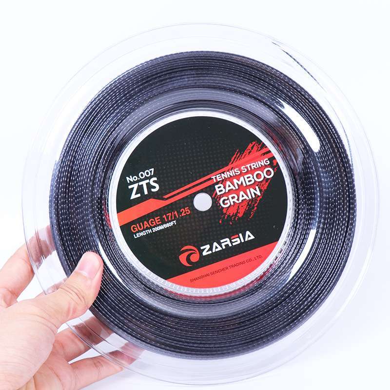 ZARSIA Slub Pattern Polyester 200m 1.25mm Resistant Tennis String