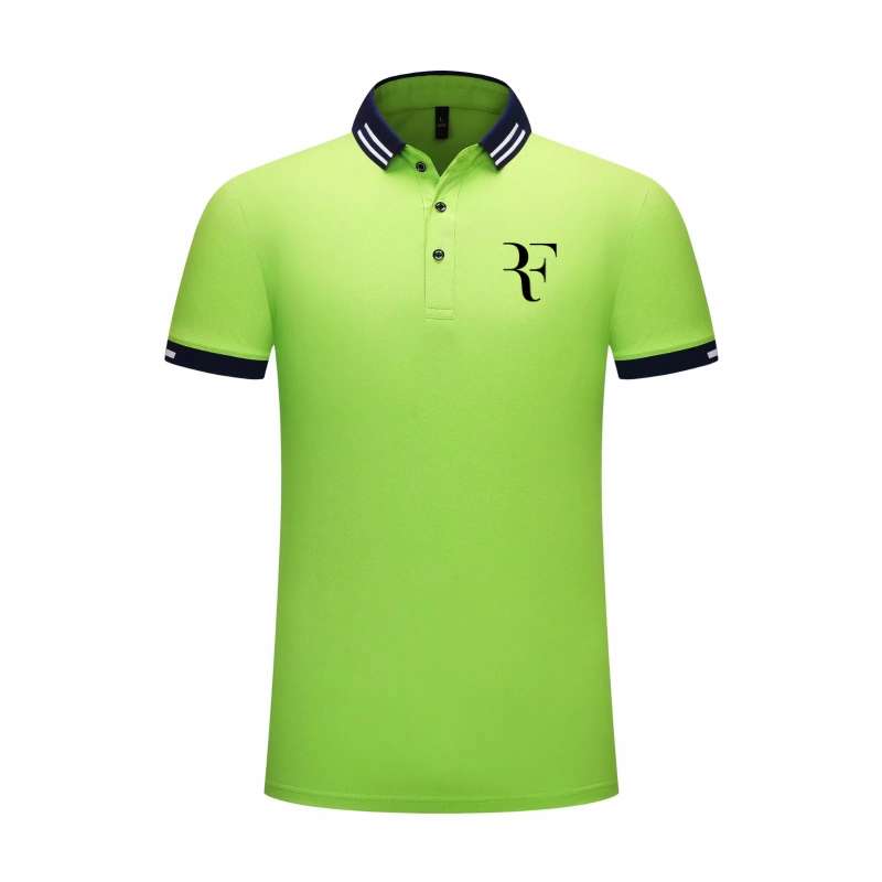 Roger Federer RF Unisex Cotton Polo Shirts