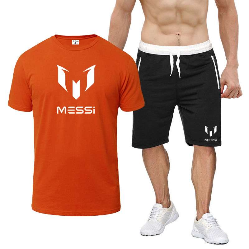 Leo Messi Mens Tshirts Shorts Summer Sets