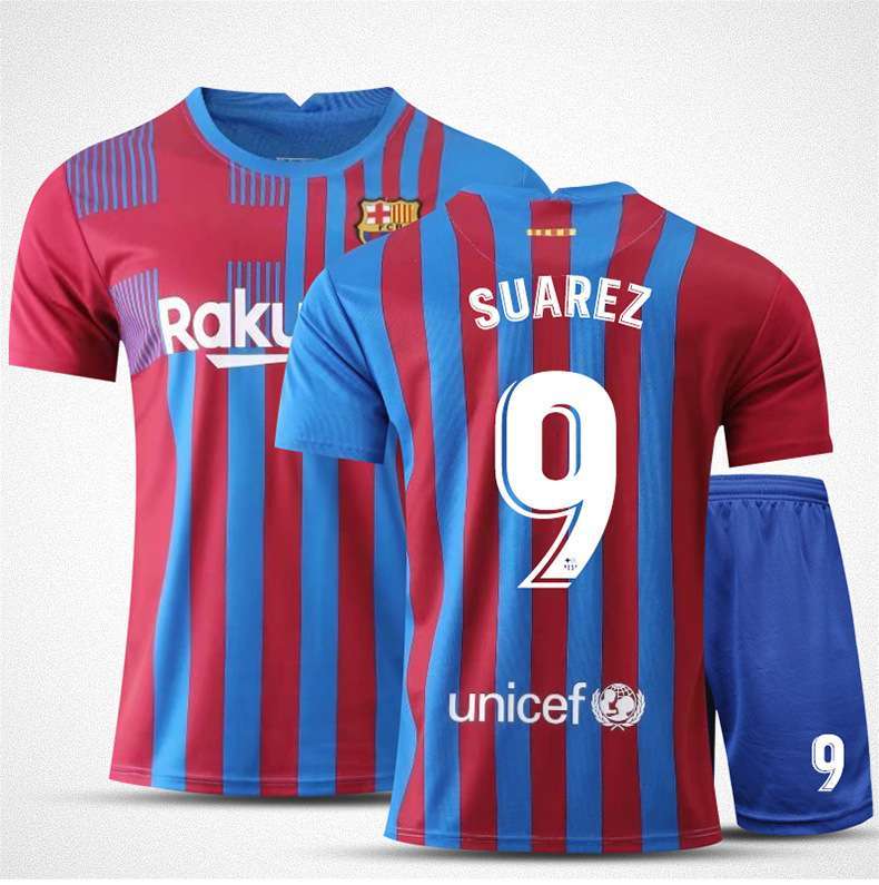 Suarez 9 Barcelona Jersey and Shorts Suit