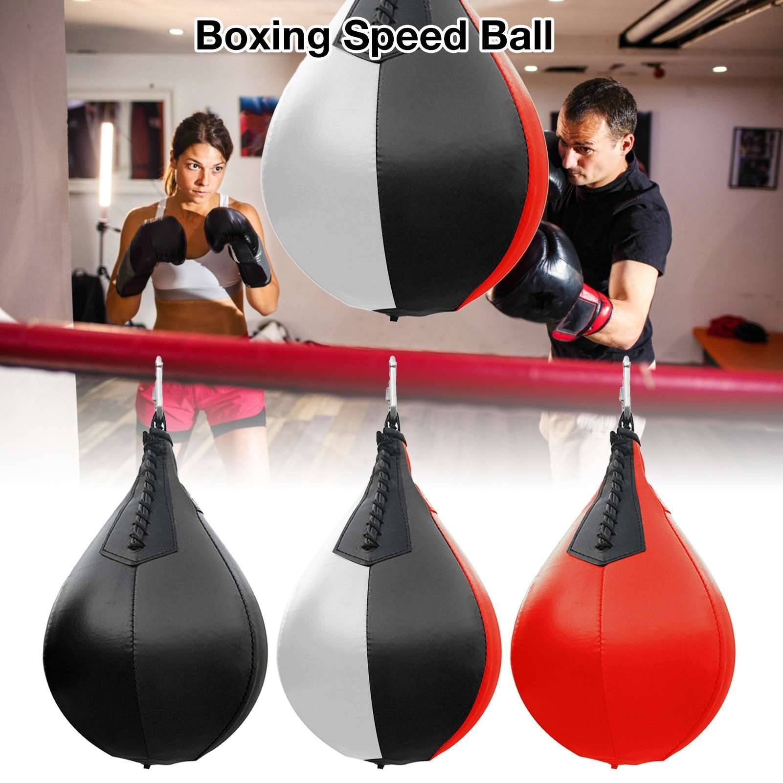 Boxing PU Leather Hanging Punching Speed Balls