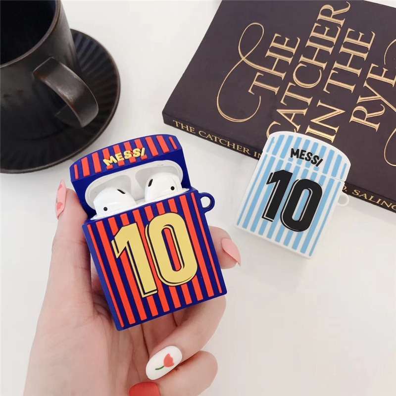 Messi Argentina Barcelona Apple AirPods Protective Silicone Covers