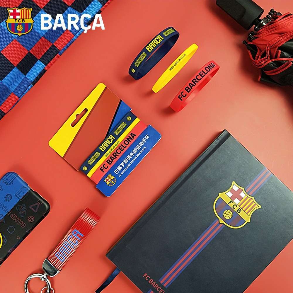 FC Barcelona Official 3 Pcs/Set Silicone Wristbands