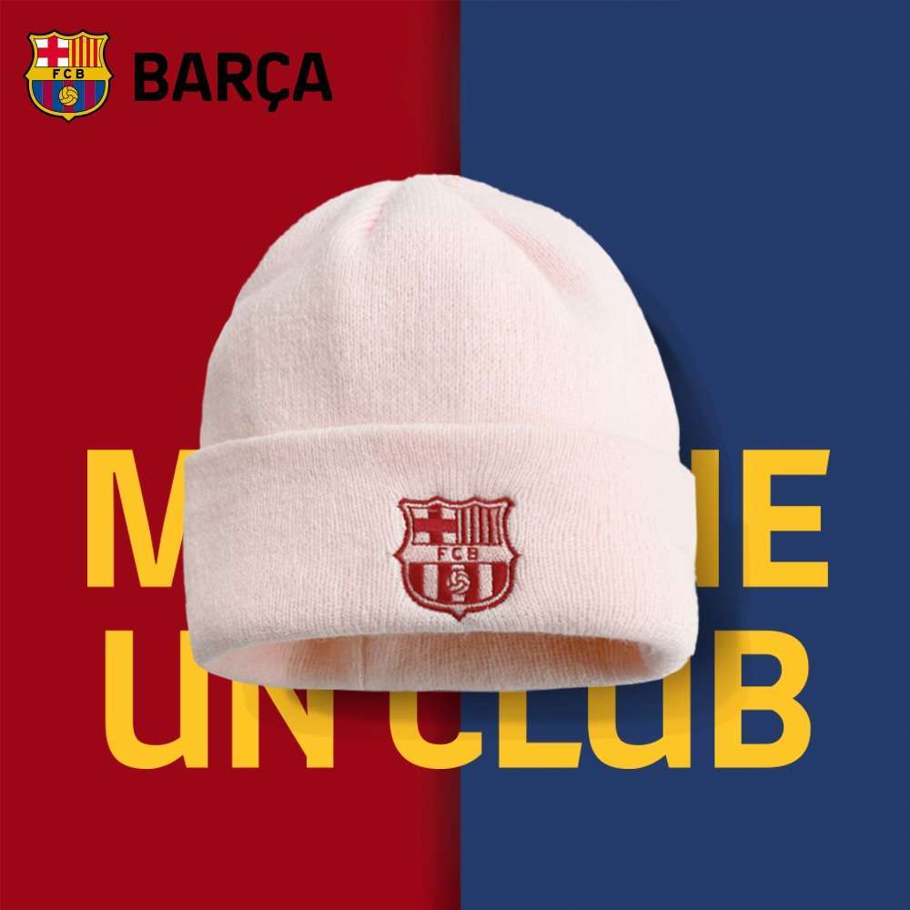 Barça Official Winter Pink Wool Knitted Hat