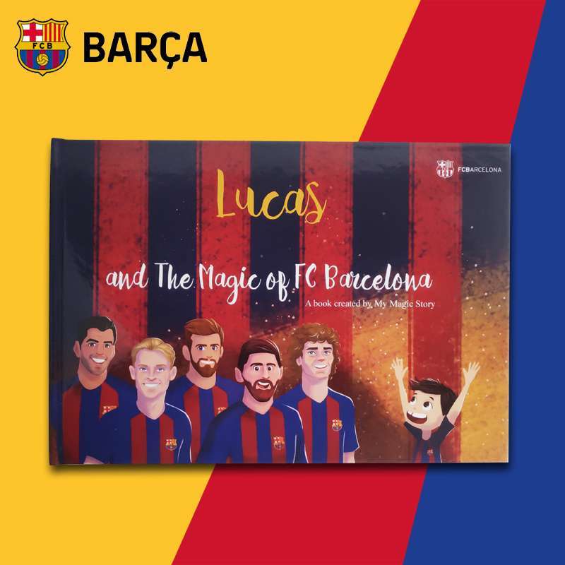 Barcelona Childrens Cartoon Picture Book With Custom Name
