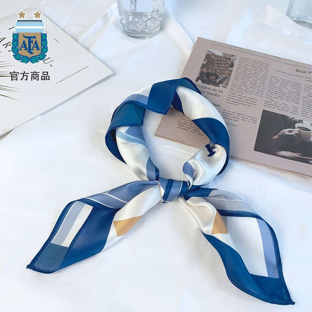 Argentina National Team AFA Official Mulberry Silk Square Scarf