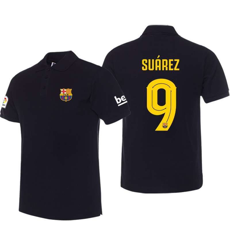 Barcelona Team Luis Suarez Short sleeve POLO Shirts