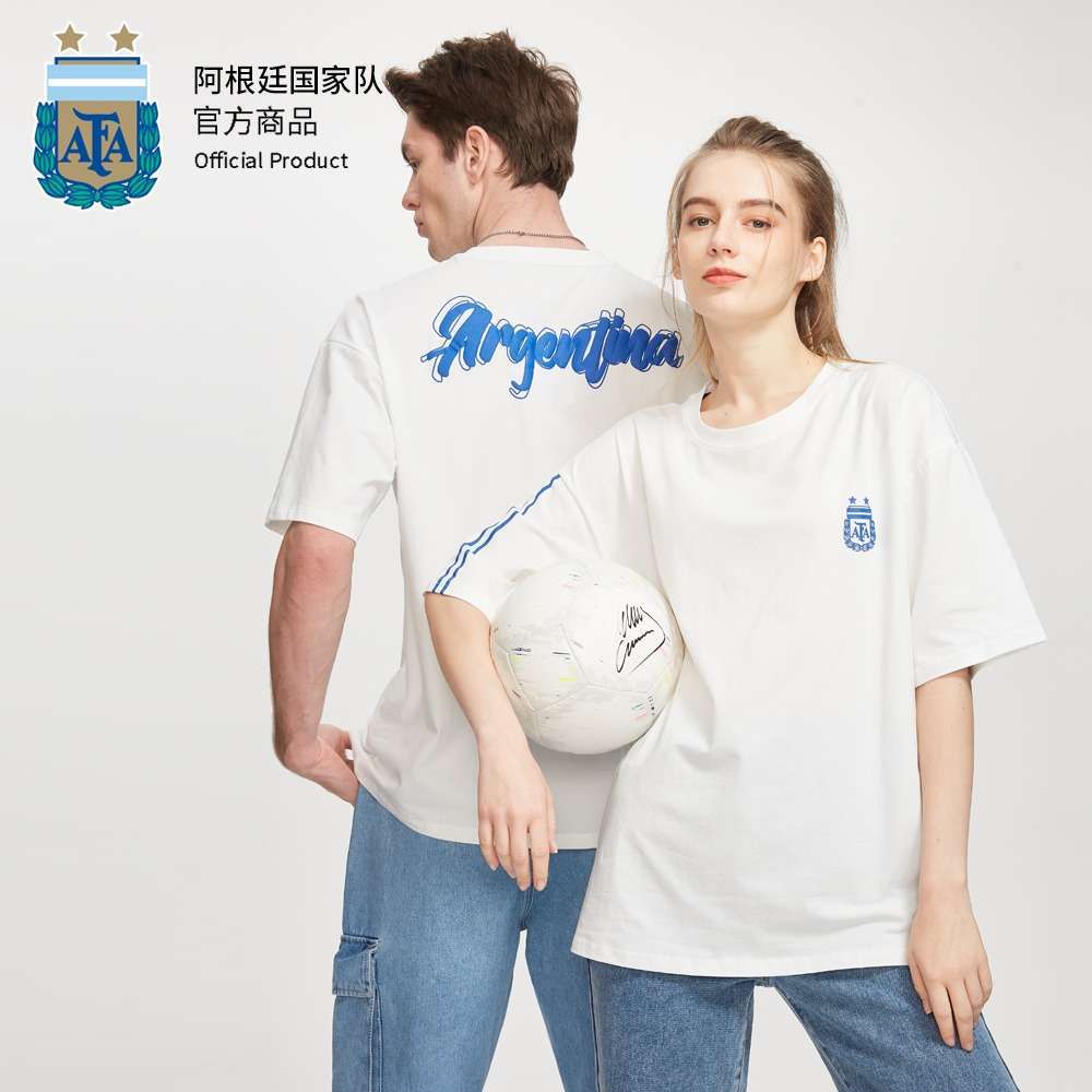 Argentina National Team AFA Unisex Tide Short sleeved T shirt