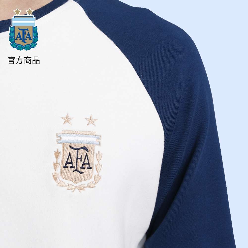 Argentina Team AFA Official Long Sleeved Cotton Raglan T Shirt