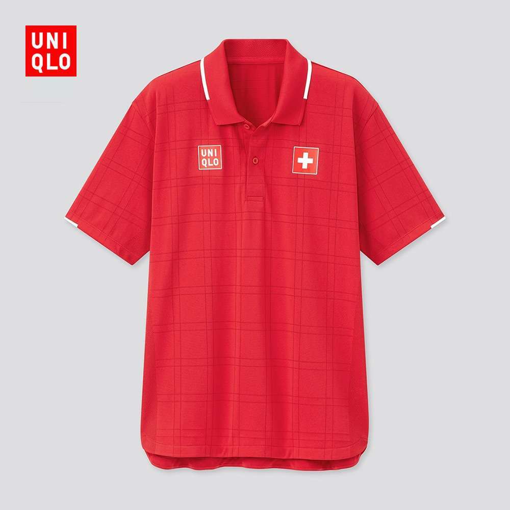 Roger Federer 2021 Uniqlo Tokyo Olympic Games Swiss Polo Shirt