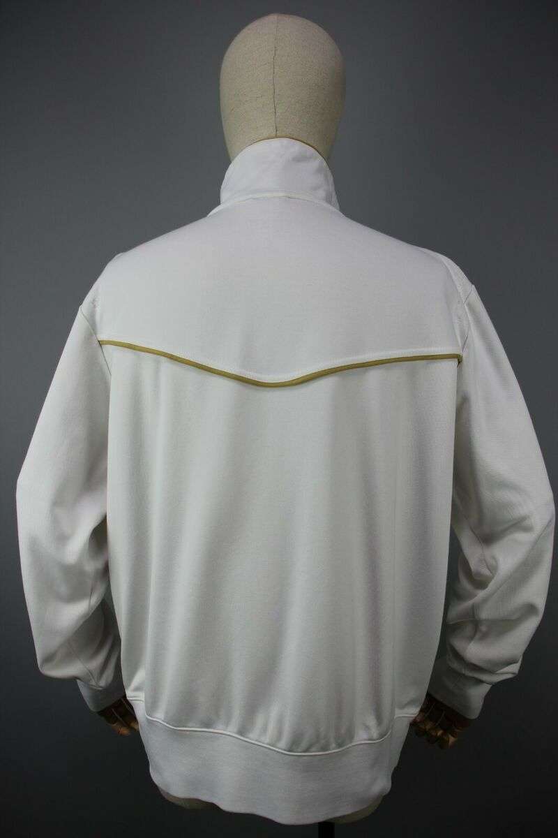 Roger Federer Nike Tennis Victory Track Warm up Wimbledon White Gold Jacket - Size XL