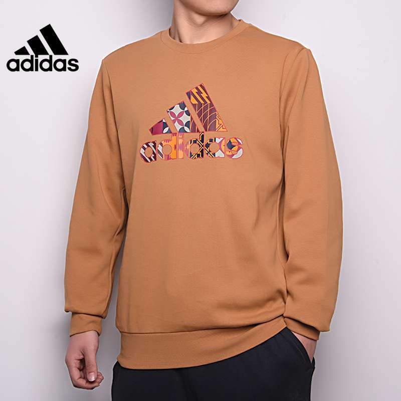 Adidas Official Men's Sports Training Casual Round Neck Sweater