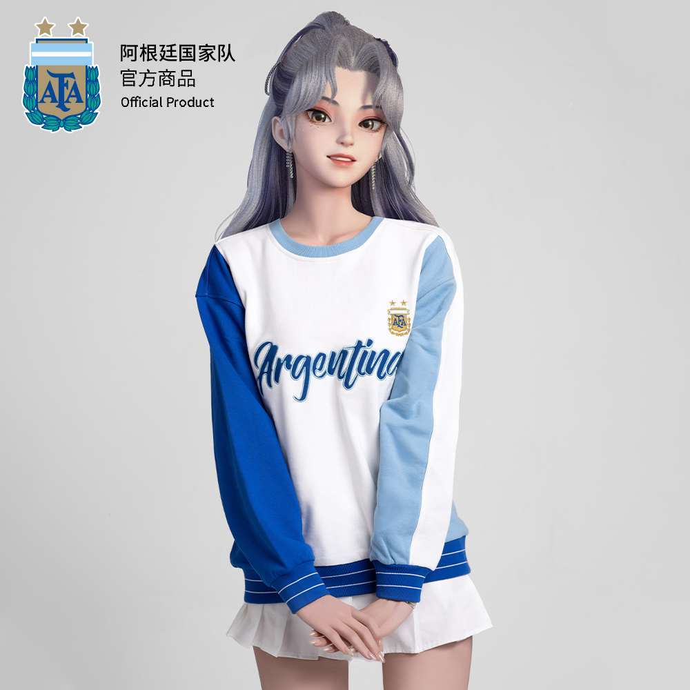 Argentina National Team Official Round Neck Sweater