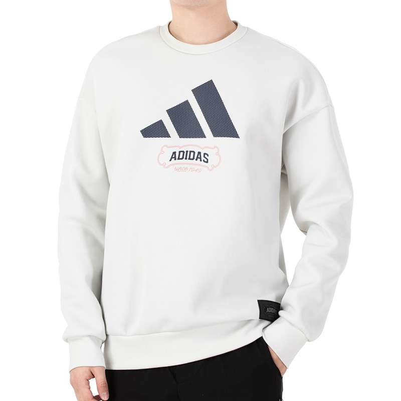 Adidas Official Men's Sports Training Casual Round Neck Sweater