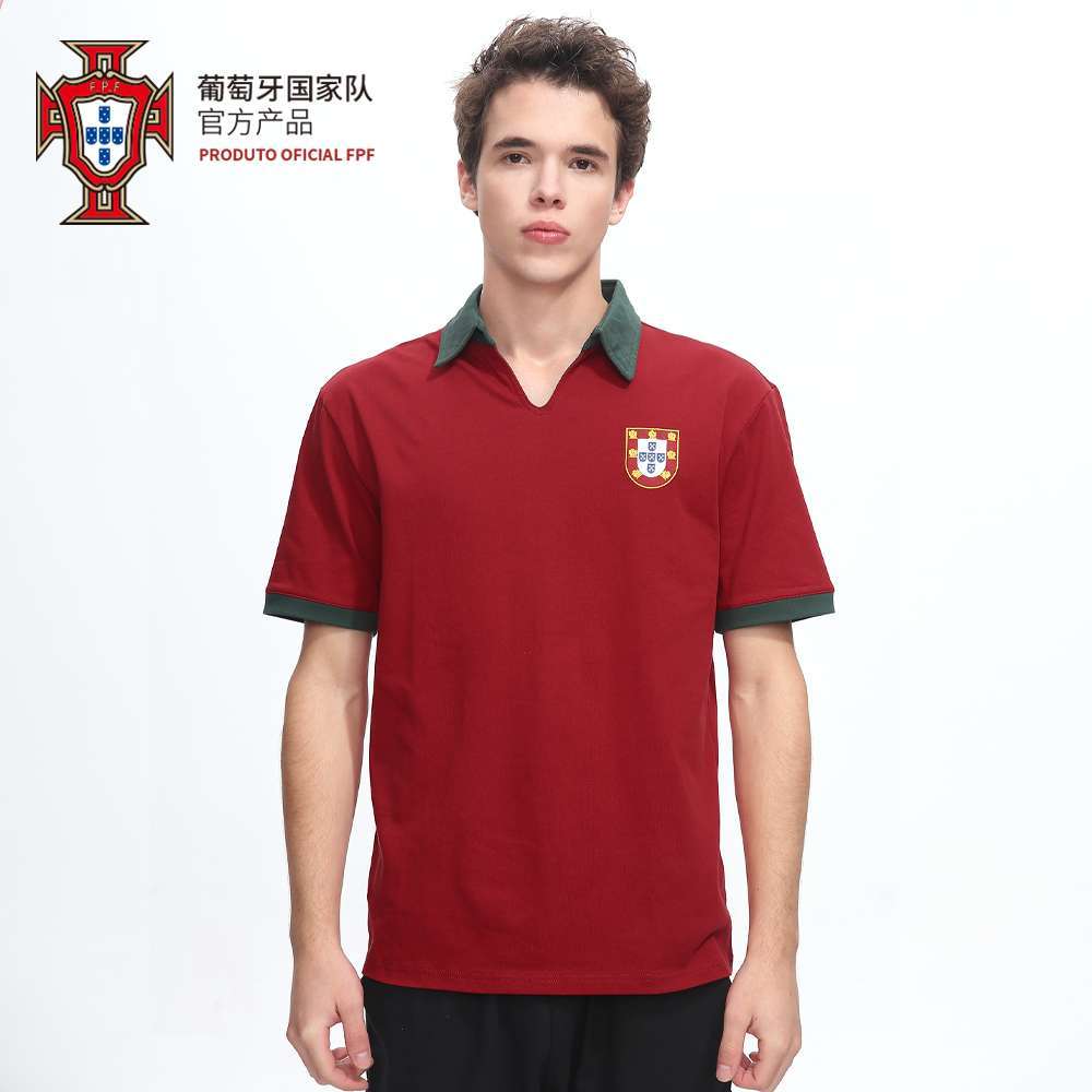 Portugal National Team Official Classic Jersey Polo Short Sleeve T-shirt