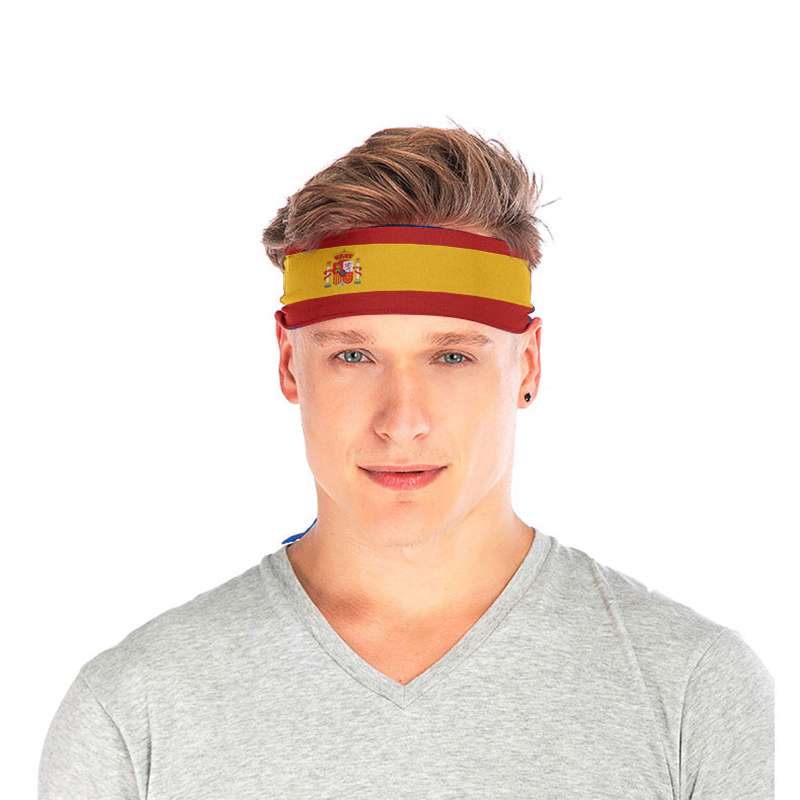 Fashion Printed Tennis Headband Outdoor Running Cycling Refueling Breathable Headband Compression Anti Slip Workout Hair Band 4