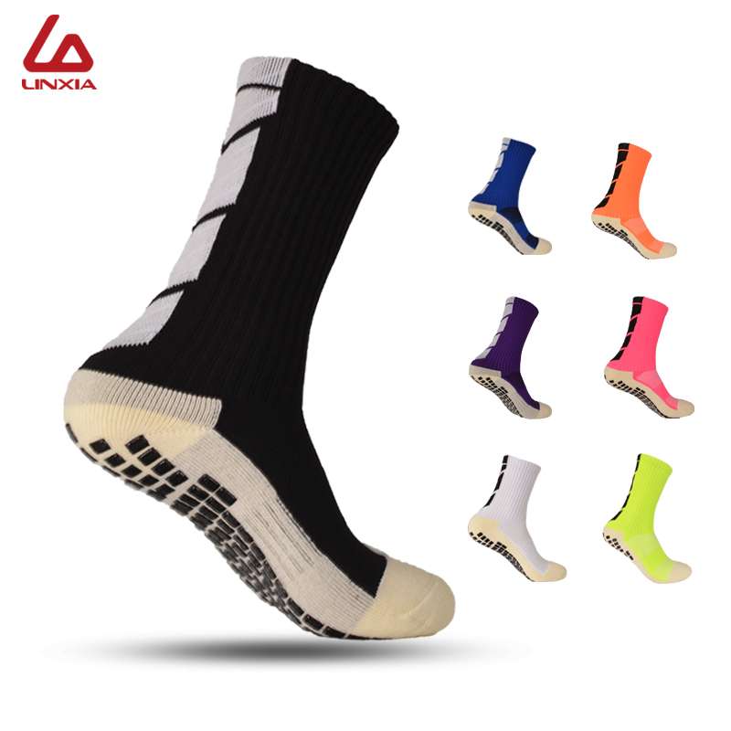 2019 Sports Socks Anti Slip Football Socks Thickened Breathable Football Socks Men Women Running Cycling Hiking
