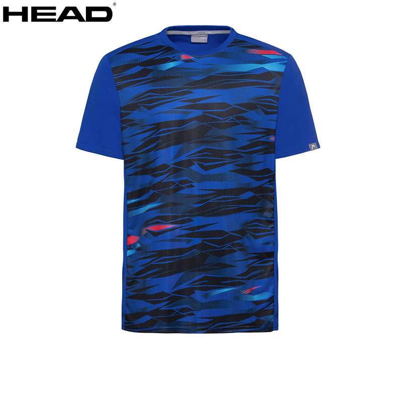 Anti sweat HEAD Tennis Sports Apparel T shirt Men O Neck Elasticity Polyester T shirt Breathable 1