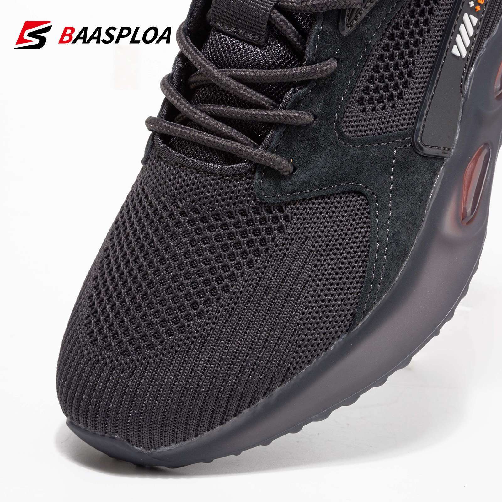 Baasploa 2022 New Men Sneakers Comfortable Breathable Lightweight Running Shoes Anti slip Shock absorbing Mesh Walking 2