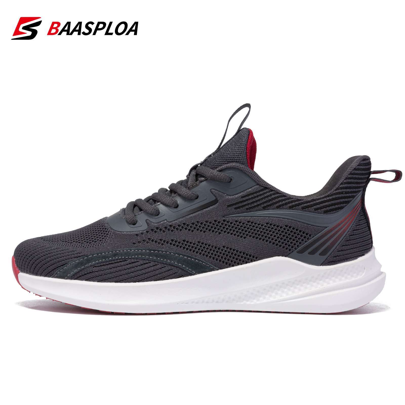 Baasploa 2022 New Men Sneakers Wear Resistant Running Shoes Breathable Male Shoes Sport Shoes Knit Comfortable