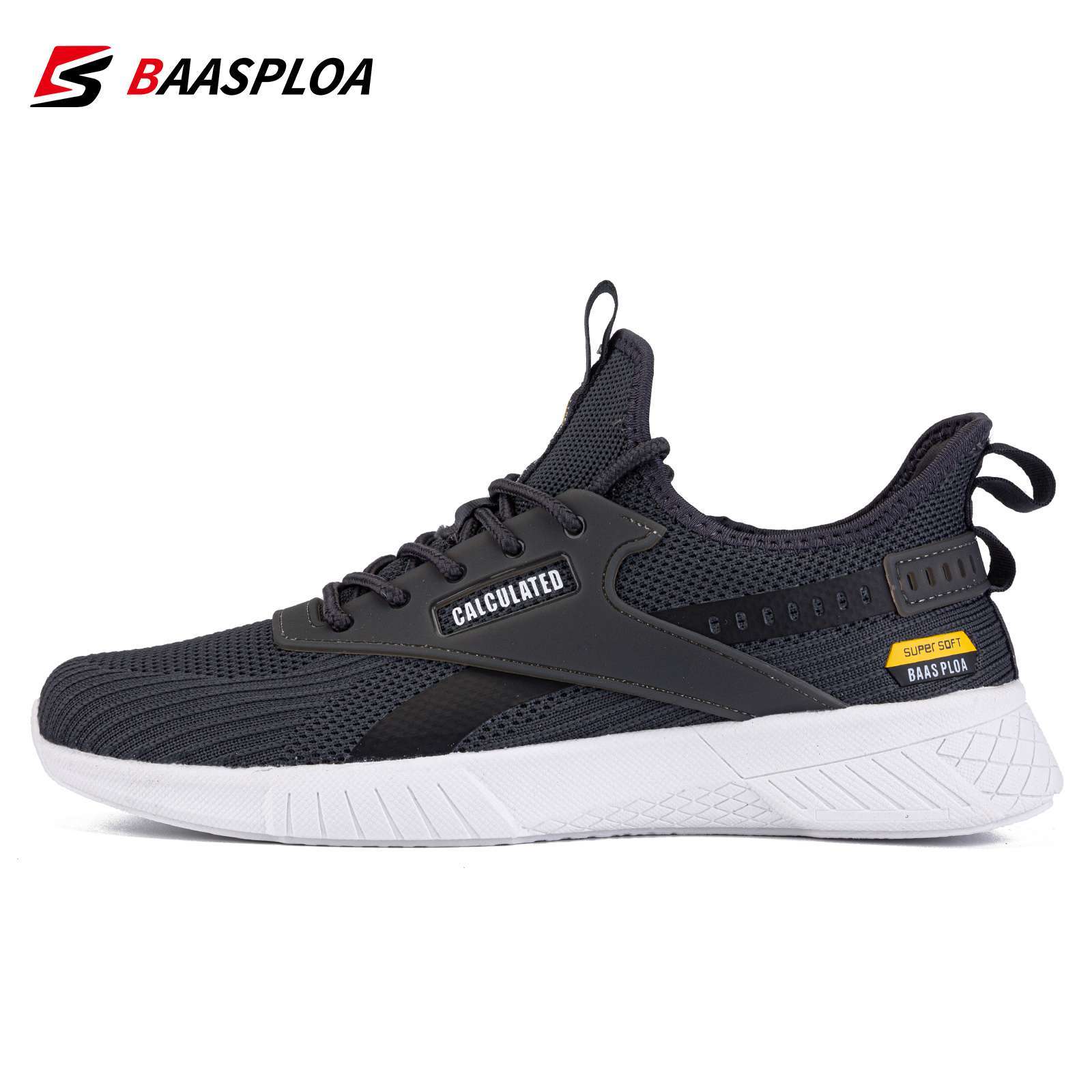 Baasploa 2022 Spring New Men Sneaker Lightweight Comfortable Running Shoes Male Breathable Tenis Shoes Walking Sneaker 3