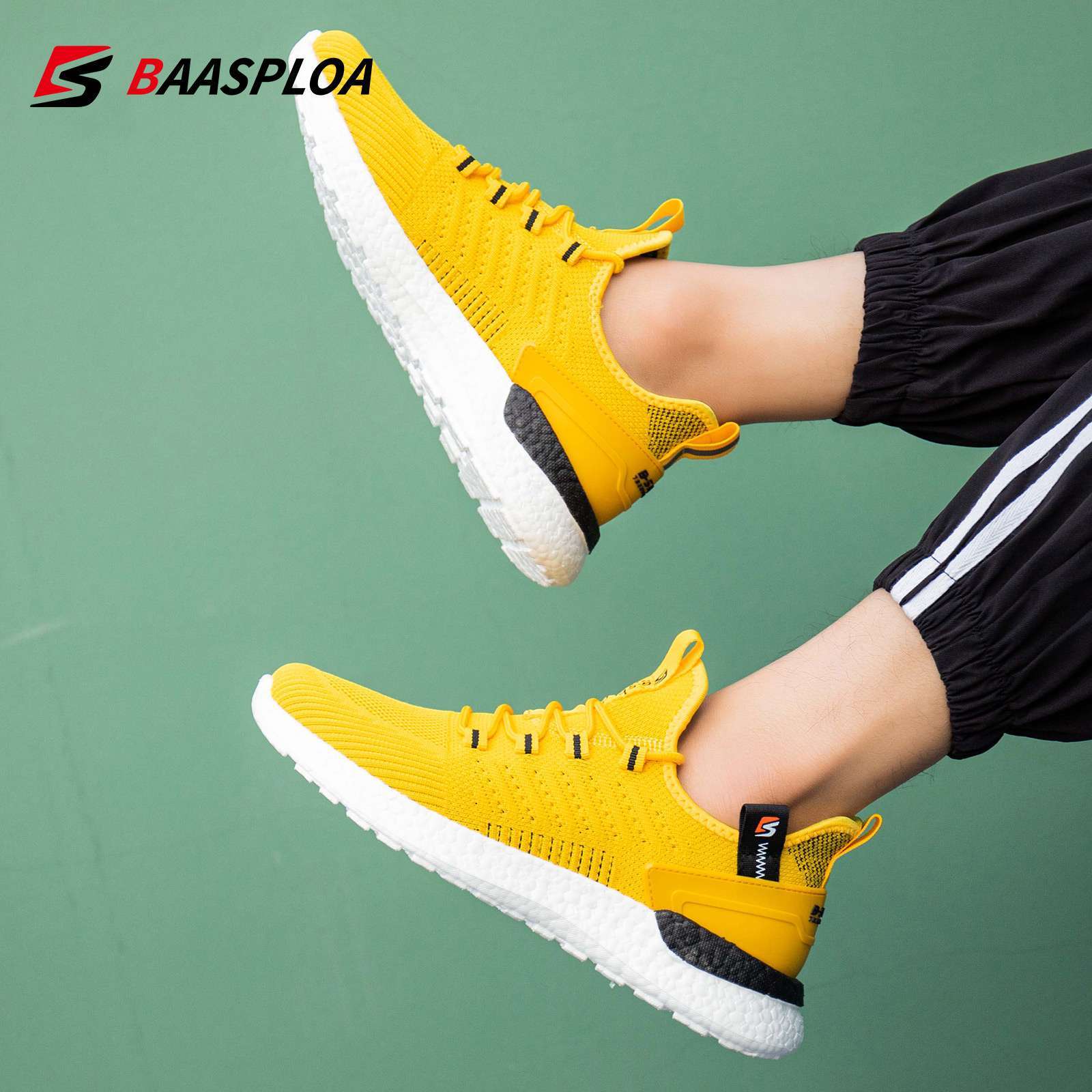 Baasploa Design Men Outdoor Shoes Soft Casual Sneakers Male Jogging Shoes High Quality Breathable Running Shoes 5
