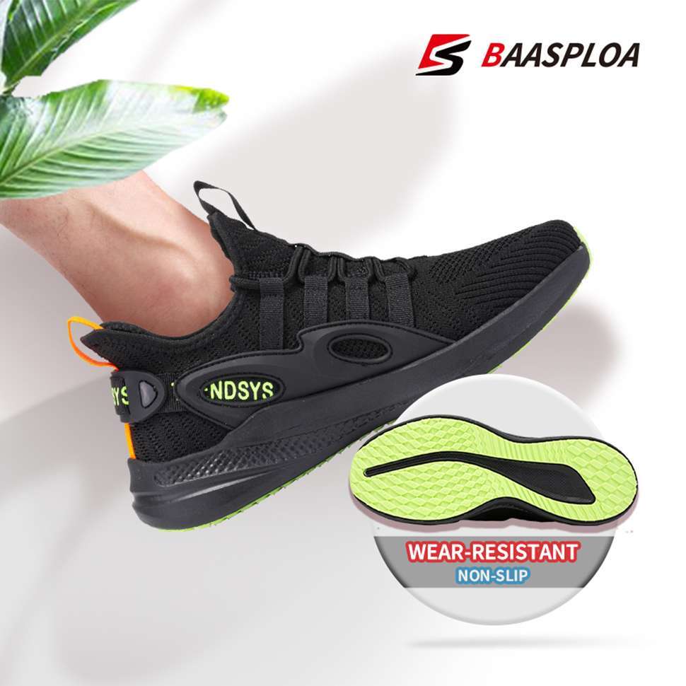 Baasploa Fashion Men Sneakers Breathable Man Running Shoes Comfortable Original Light Shock Absorption Male Tennis Shoes 4