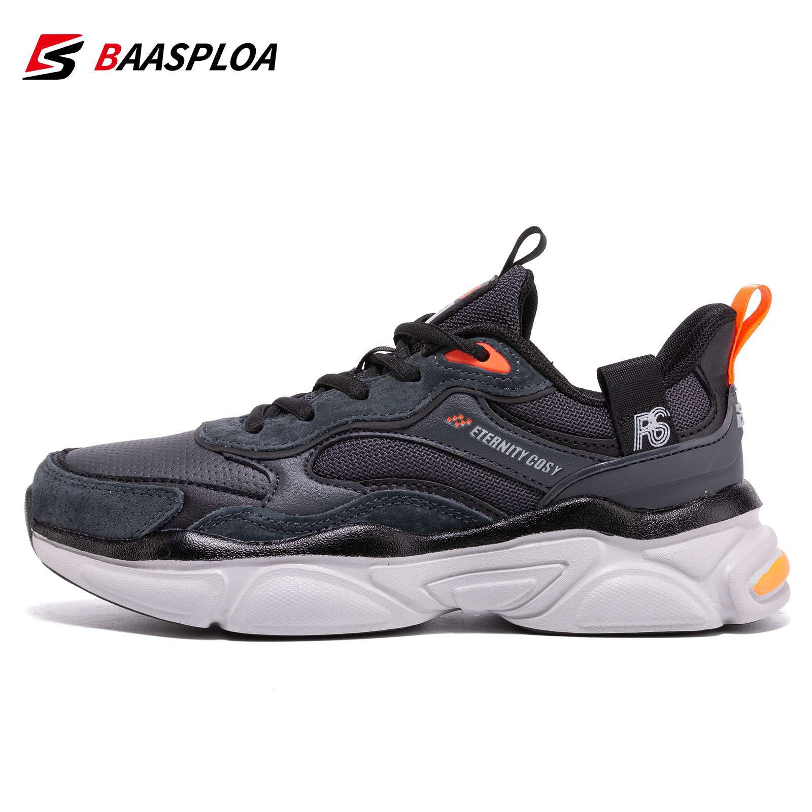Baasploa New Fashion Women s Walking Shoes Lightweight Sports Shoes Non slip Leather Comfortable Female Sneakers 4