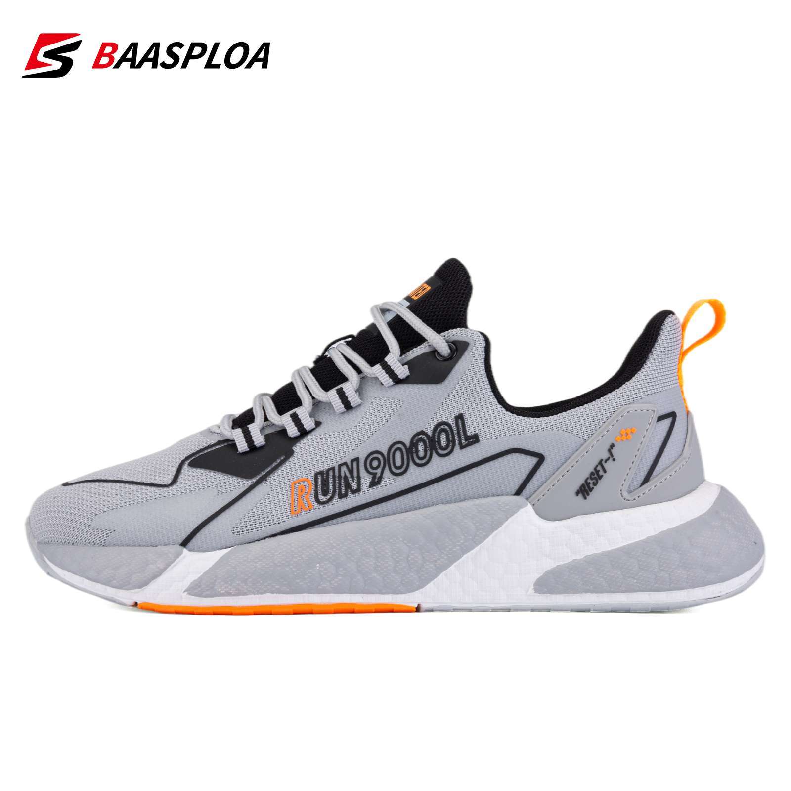 Baasploa Spring Men Sneaker Shoe Fashion Casual Shoes Mesh Sneakers Breathable Male Walking Shoes Lace Up 5