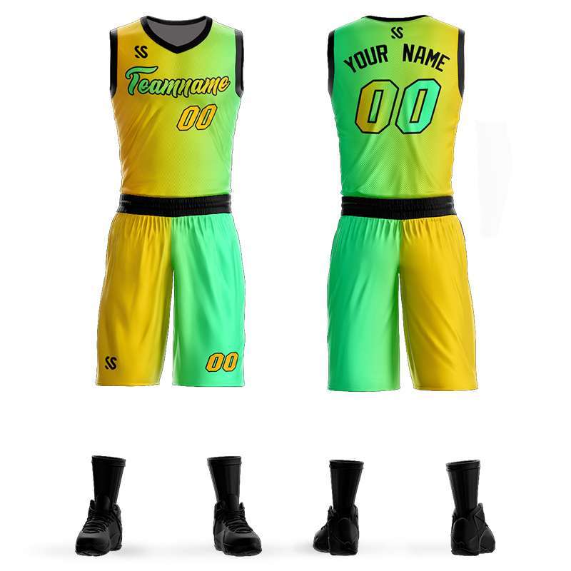 Custom Unique Basketball Jersey Set Creative Basketball Shirt Vest And Shorts Suit Game Training Basketball Uniform 3