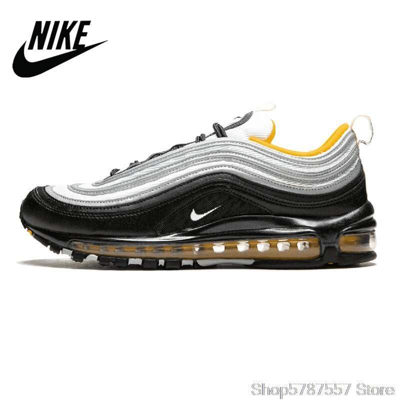 Original Authentic Nike Air Max 97 OG QS Silver Bullet Men's Sneakers Breatheable Running Shoes M