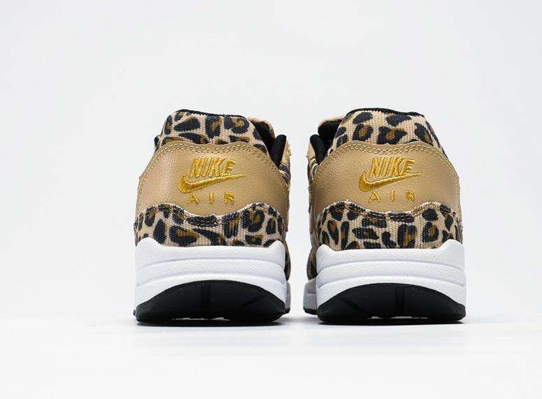 Original Men Shoes Nike Air Max 1 Leopard Cassic Retro Air Cushion Wild Jogging Shoes Unisex Air Max 87 Women's Running Shoes