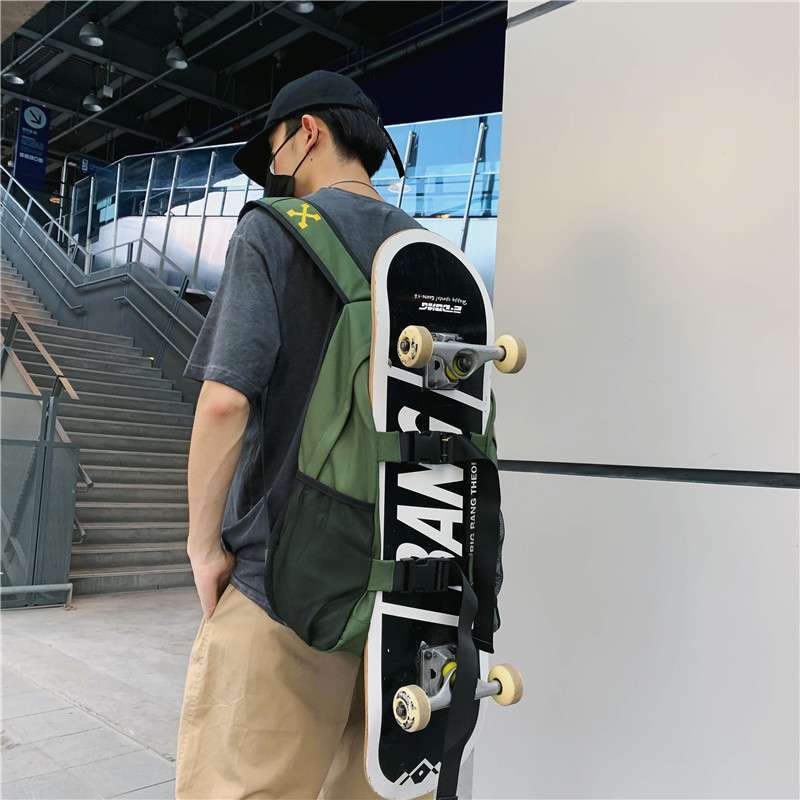 Oxford Skateboarder Skateboard Backpack Potable Longboard Deck Bag Large Capacity Men Women Skating Accessories 16in Skate Bags