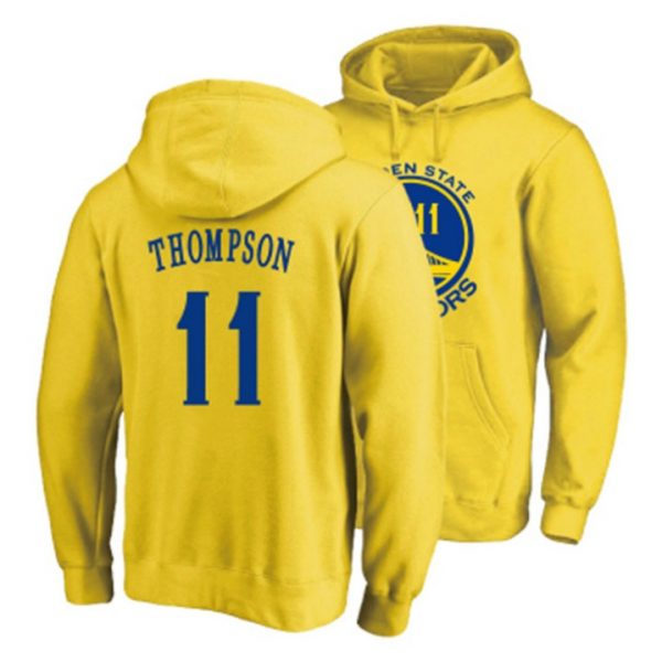 Thompson N11 Golden State Warriors NBA Basketball Yellow Blue Sweatshirt Hoodie