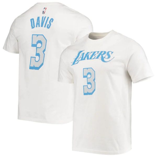 Davis N3 Lakers Basketball White T-Shirt