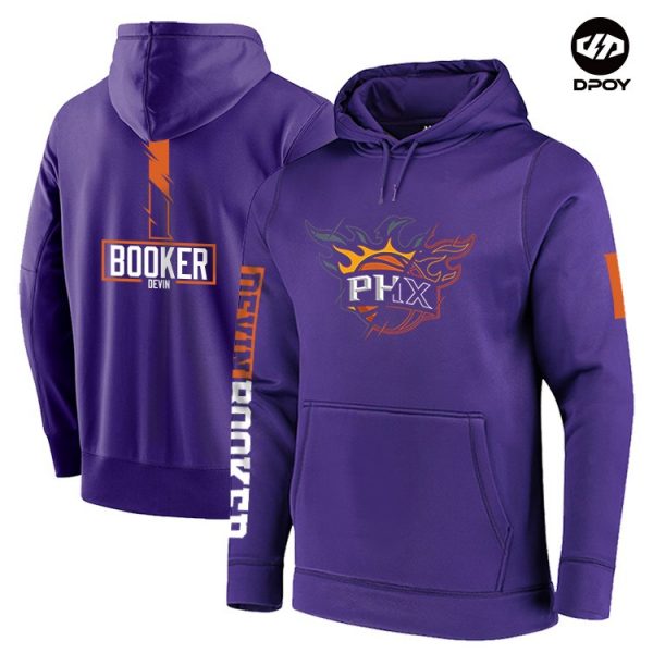 Booker N1 Phoenix Suns NBA Basketball Purple Sweatshirt Hoodie